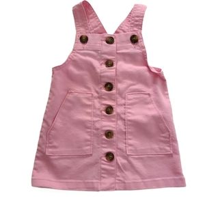 Girl's Pink Overall Skirt Size 12 months